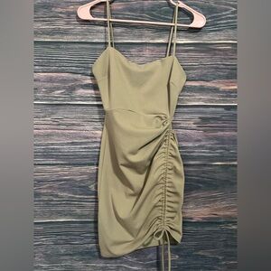 Windsor Sage Tan Mini Dress